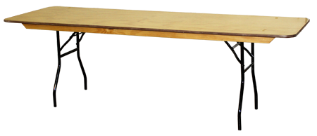 8 foot banquet table