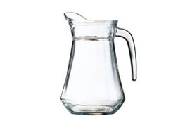 Glass water pitcher